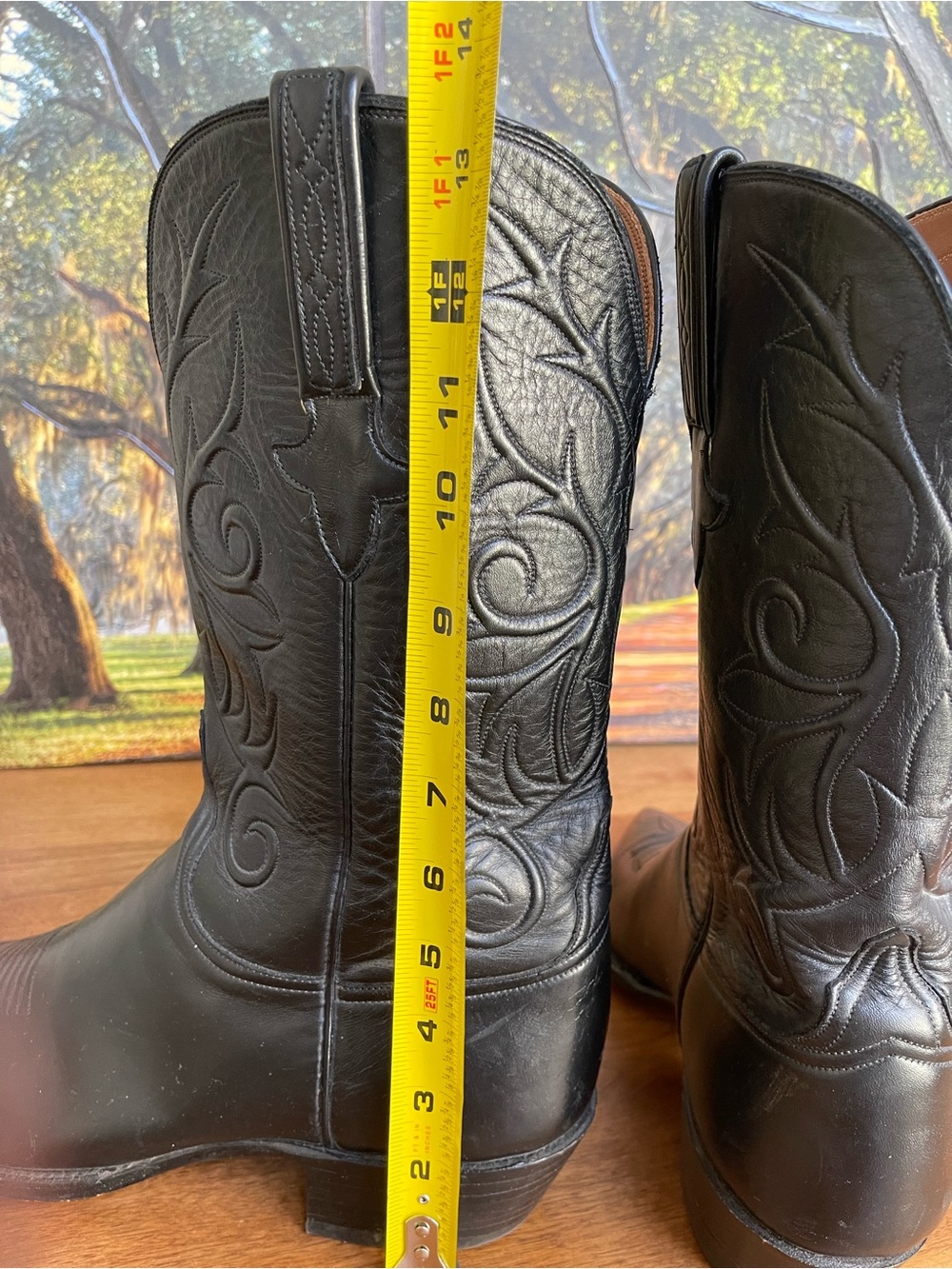 Lucchese boots exclusive for thieves market Leather Cowboy Boots 11 - Picture 6 of 13